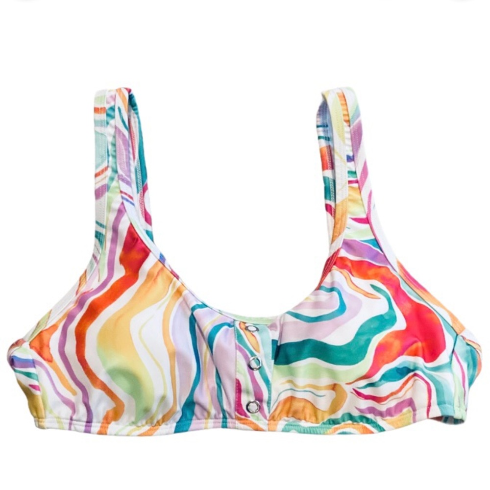 Sugar Beach Neon Bikini Swimsuit Top